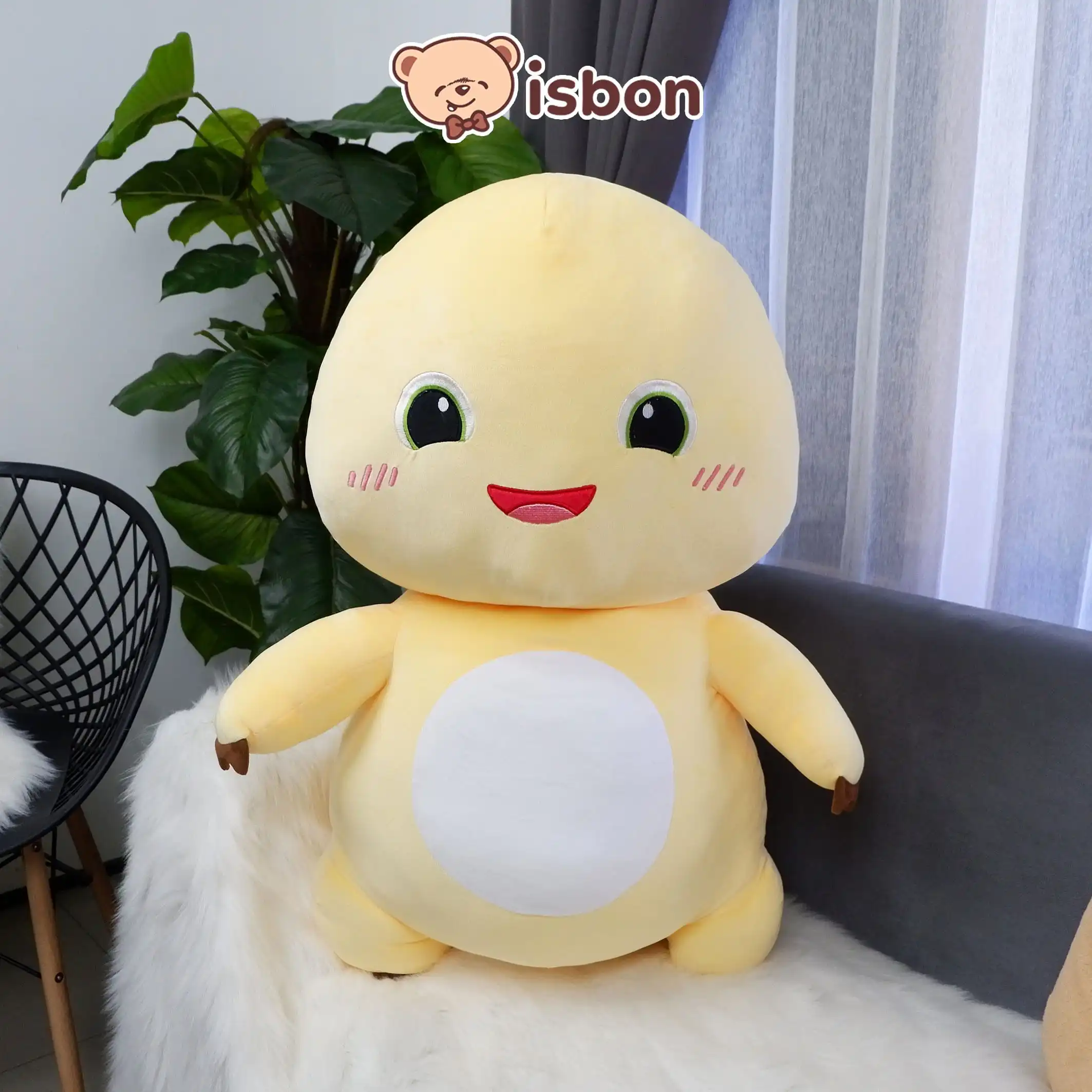ISTANA BONEKA Dino Kuning Squishy Yellow Dino 32inch Mini Lucu Mainan Anak