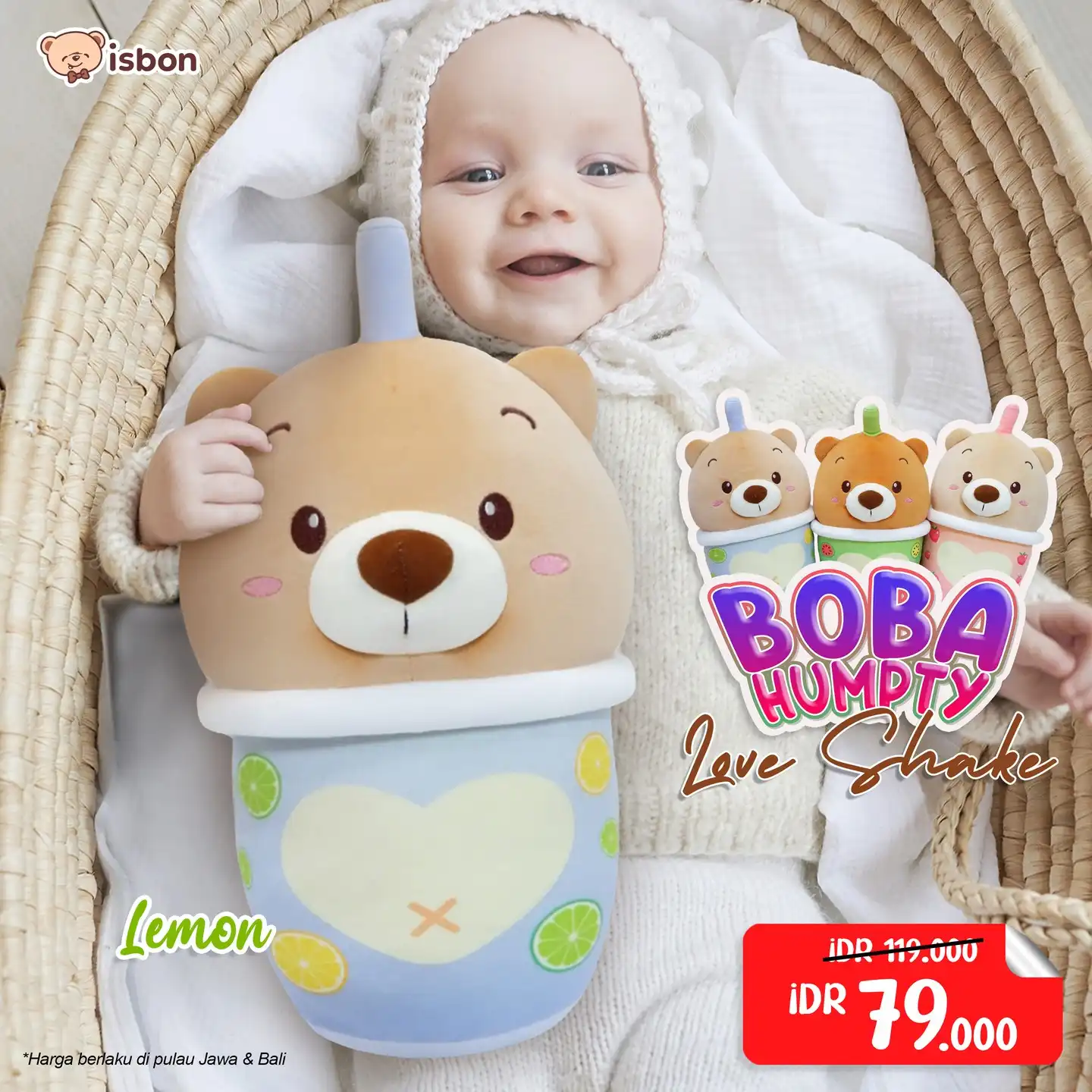 ISTANA BONEKA Boba Bear Humpty Love Shake