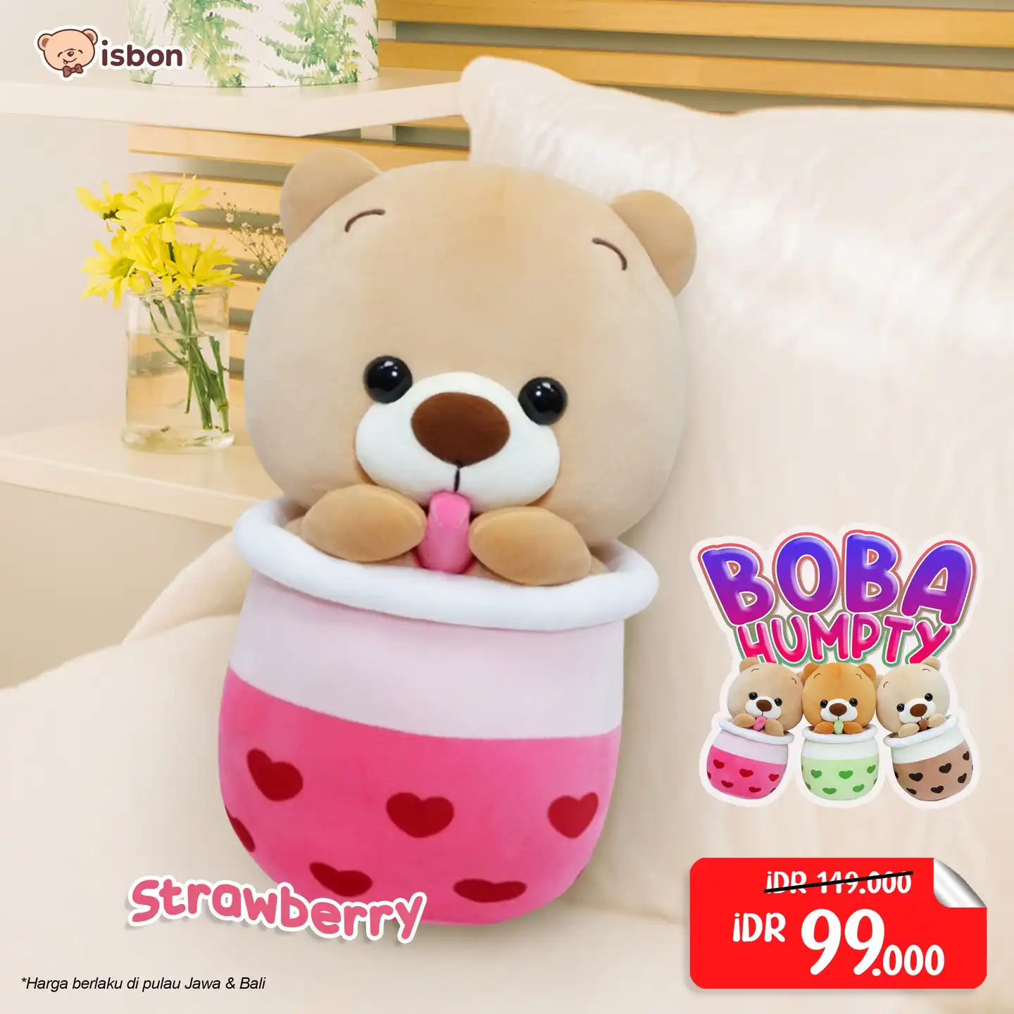 ISTANA BONEKA Boba Bear Humpty tangan