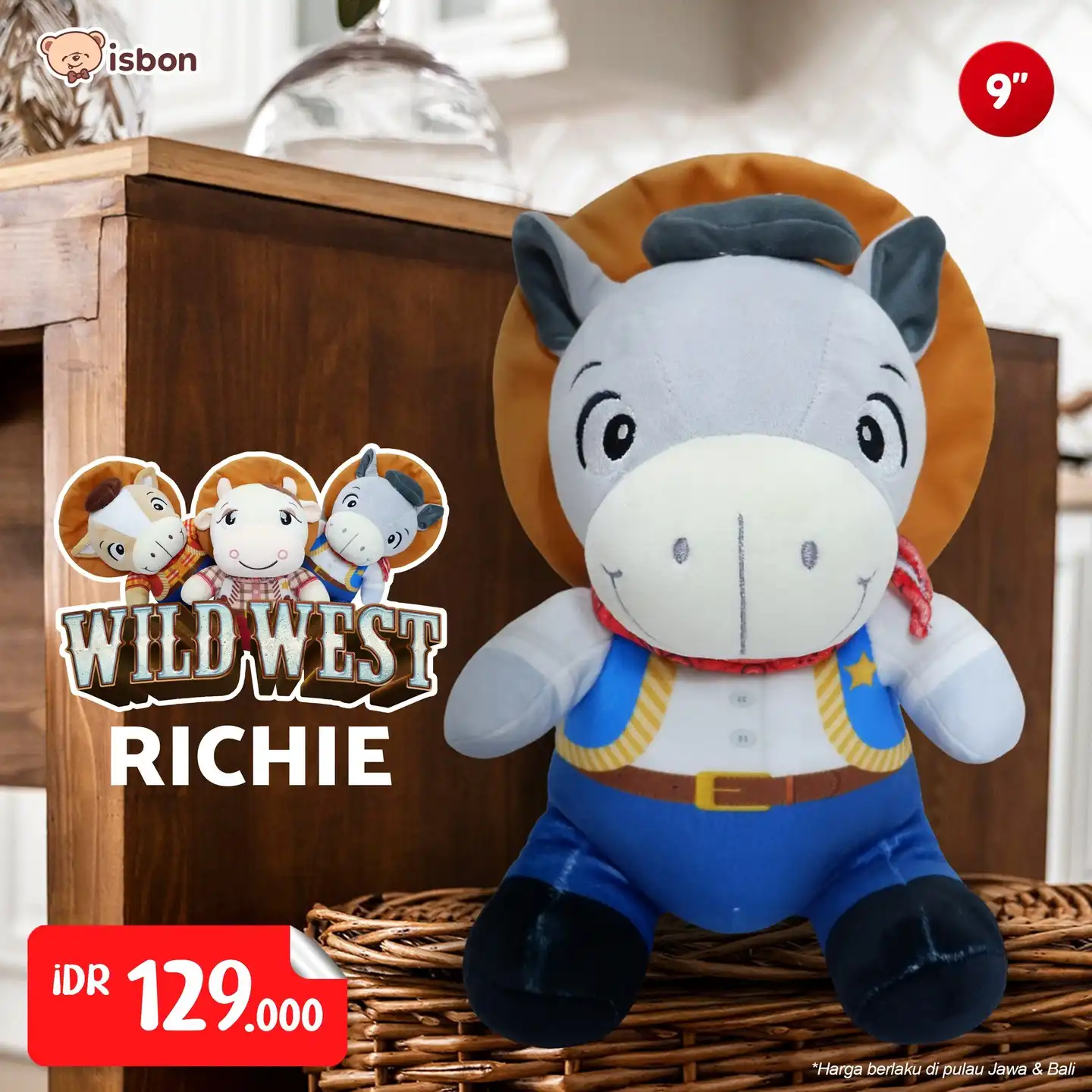 ISTANA BONEKA Sapi Kedelai Kerbau Cowboys Wild West Koboy