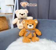 ISTANA BONEKA Beruang Classic Bear With Pita Bahan Halus Untuk Hadiah Mainan Anak Cowok Cewek Premium