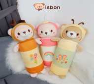 ISTANA BONEKA Guling Beruang With Hoodie Bear Bolster Motif Lucu Teman Tidur Mainan Anak Spesial