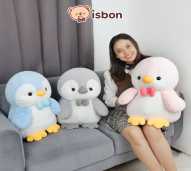 ISTANA BONEKA Pinguin Chillo Bulu Pendek Jumbo Couple with Pita Mainan Anak Hadiah Spesial Ulang Tahun