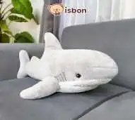 ISTANA BONEKA Hiu Bulu Halus Shark Grey 23in Ocean Mainan Anak Kado Ulang Tahun Cowok Cewek Premium Non Alergi
