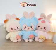 ISTANA BONEKA Kelinci Kostum Hewan STD Floral Bunny Bulu Halus Rabbit Mainan Anak Hadiah Spesial Ulang Tahun